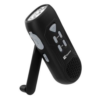 Exortus® - LED Zaklamp & Noodradio Dynamo Opwindbaar