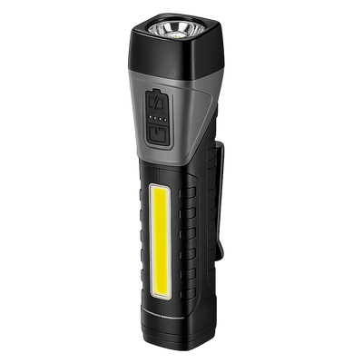 Exortus® - Oplaadbare LED Zaklamp - 90 Graden draaibaar
