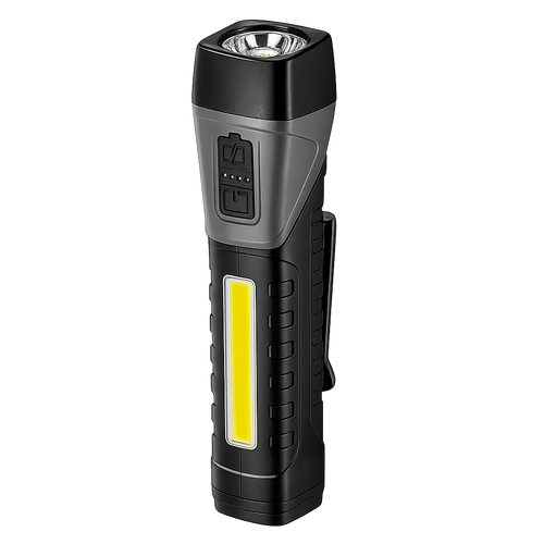 Exortus® - Oplaadbare LED Zaklamp - 90 Graden draaibaar